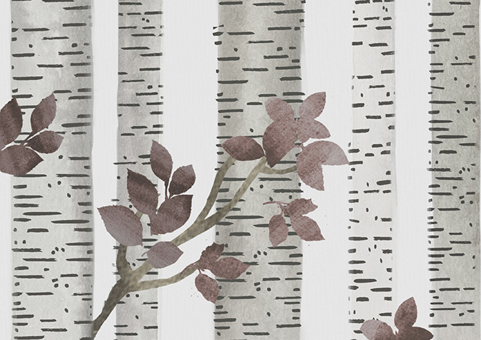 Birch Tree Velvet, Plum - Twist&Fit Roman Blind - Image 7